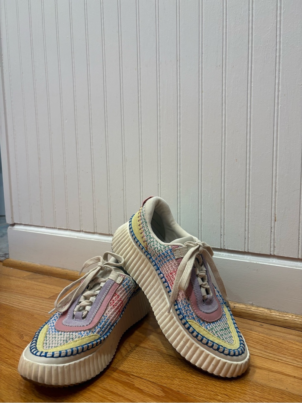Dolce Vita Multi-Color Textured Platform Sneakers - Women